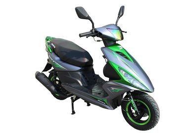 Çin Gaz motorlu scooter 125cc 150cc GY6 motoru siyah alaşım tekerlek demir susturucu hidrolik şok kül plastik vücut Tedarikçi