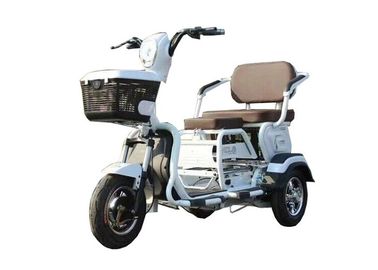 Çin 20AH Akü Elektrikli Üç Tekerlekli Motosiklet, Kargo Moped Beyaz Plastik Gövde Tedarikçi