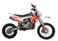 50cc / 70cc Mini Gazlı Dirt Bike, Kırmızı Beyaz Renkli Gazlı Pit Bike Tedarikçi